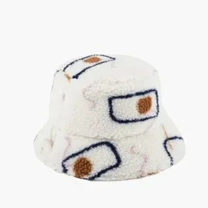 Lack of Color teddy bucket hat Uno Lines Minimalist Nwt S/M free people Teddy Bucket Hat (Uno Design) | Lack of Color main image 4